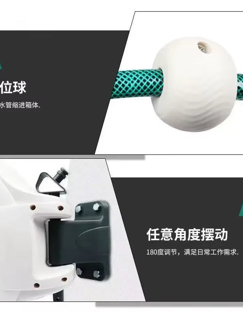 Load image into Gallery viewer, Automatic Rewind Hose Reel: 7-Pattern Nozzle with Slow Return System for Car &amp; Garden
